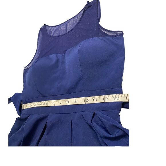 Guess Los Angeles, Navy Multi Mesh Dress Size 6 Party CocktaiL Mini - Picture 13 of 14